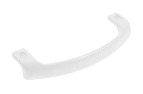 Ручка холодильника Атлант 775373400401 (белая, изогнутая, 22 см)