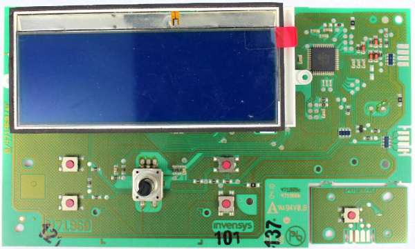 Модуль интерфейса 3998 стиральной машины Атлант 908092001501